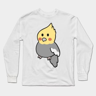 Cute lutino Cockatiel Long Sleeve T-Shirt